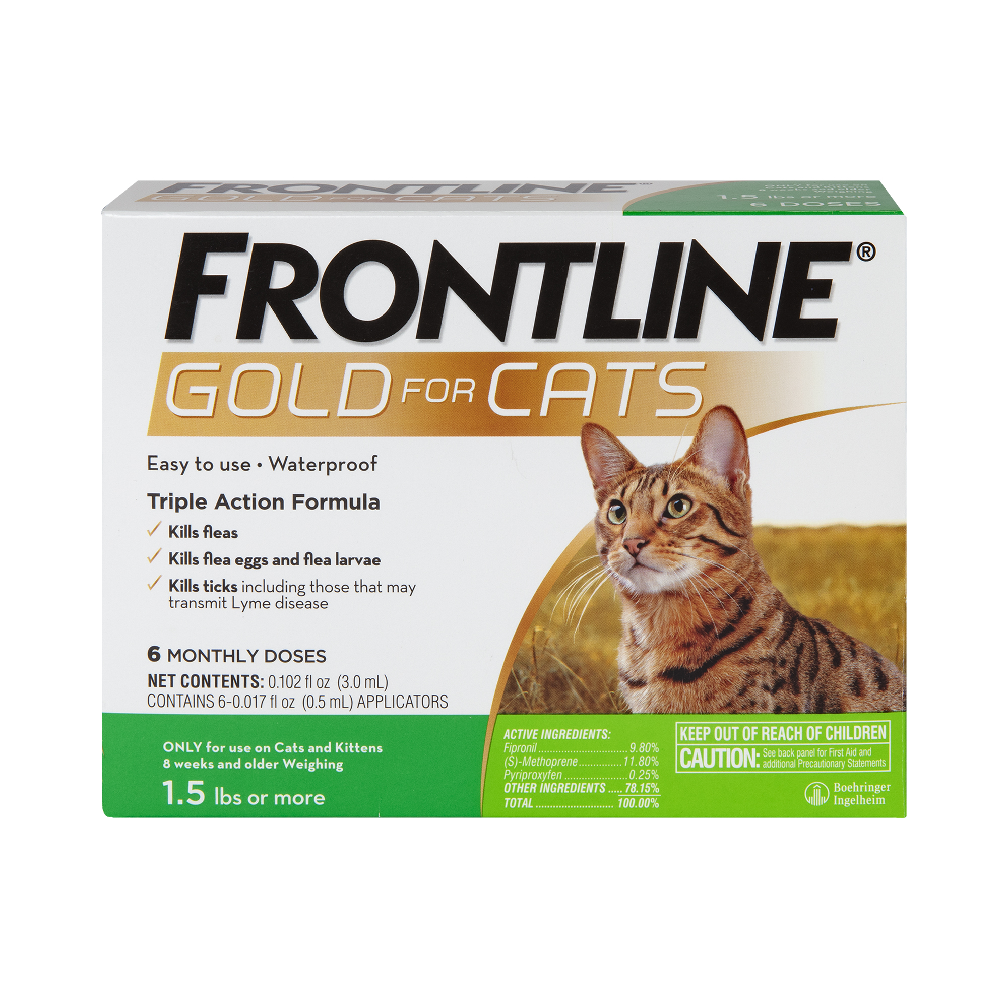 Frontline Gold for Cat and Kitten over 3lb Animal Hospital of